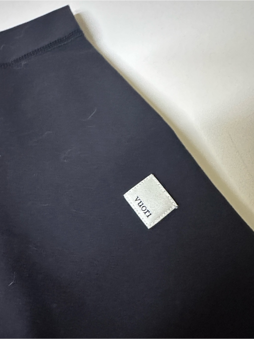 Vuori Men’s Set of Black short and top with Small White Logo Patch
